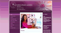 Desktop Screenshot of lazaruspraxis.de