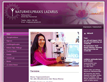Tablet Screenshot of lazaruspraxis.de